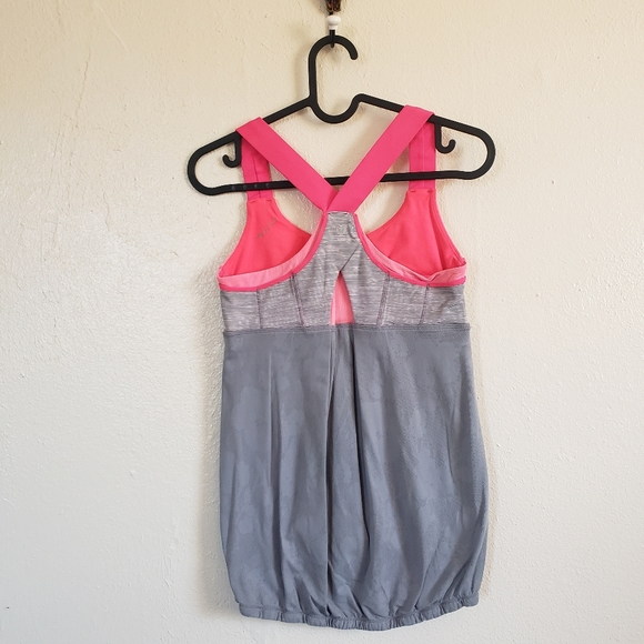 Lululemon Athletica Grey & Pink Top - Picture 3 of 5